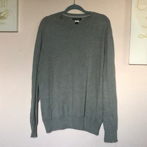 Banana Republic grey cotton cashmere sweater XL